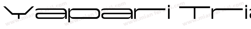 Yapari Trial Bold Expanded字体转换